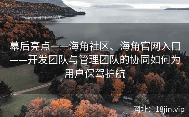 幕后亮点——海角社区、海角官网入口——开发团队与管理团队的协同如何为用户保驾护航